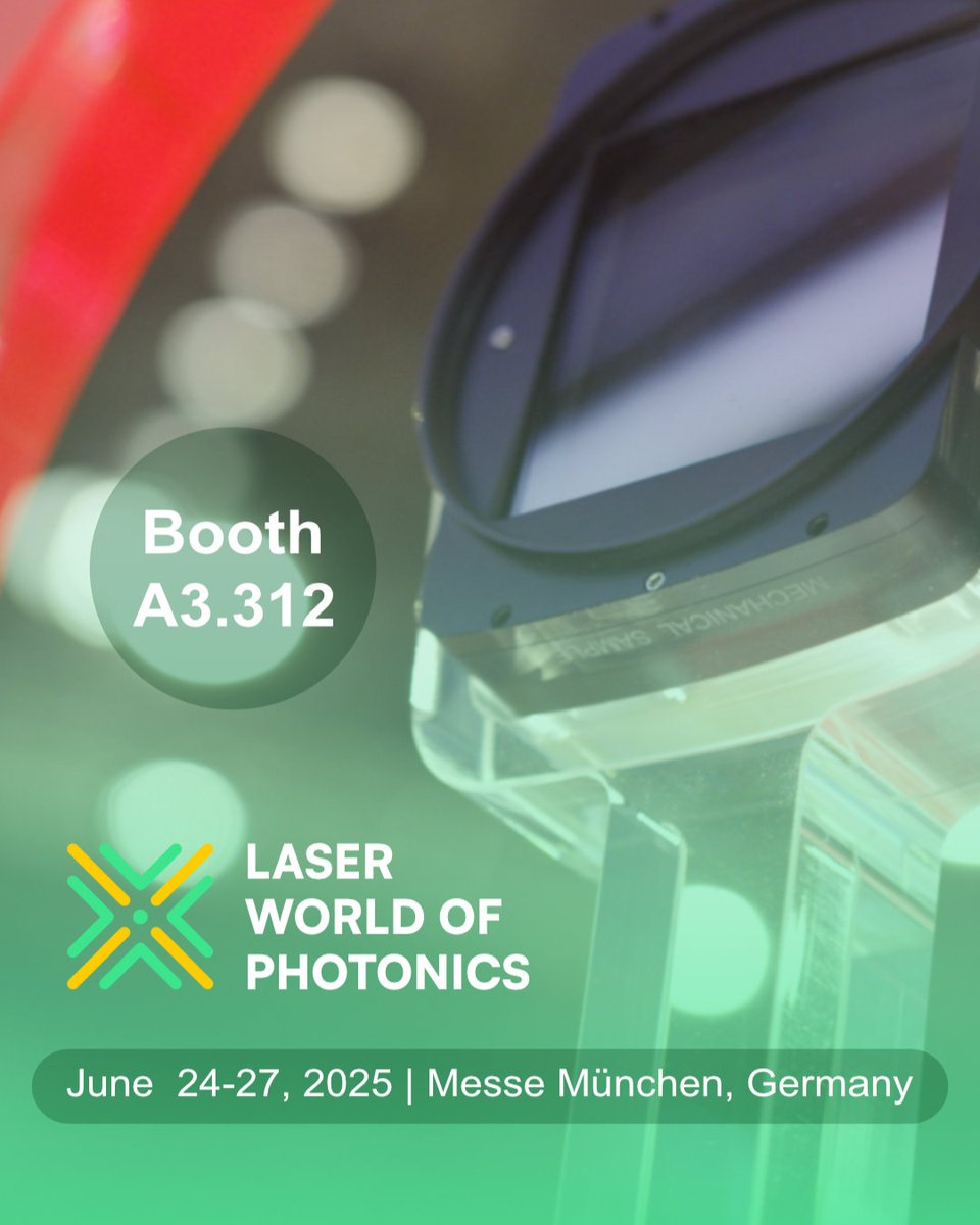 XIMEA - Imaging beyond the Standard. (@ximeagmbh) on Twitter photo XIMEA is welcoming you at Booth 312 in Hall A3 at Laser WOP from June 24-27 and we are looking forward to fascinate you with our amazing portfolio in industrial imaging.
📧 Book a booth meeting now: info@ximea.com
#industrialimaging #machinevision XIMEA is welcoming you at Booth 312 in Hall A3 at Laser WOP from June 24-27 and we are looking forward to fascinate you with our amazing portfolio in industrial imaging.
📧 Book a booth meeting now: info@ximea.com
#industrialimaging #machinevision