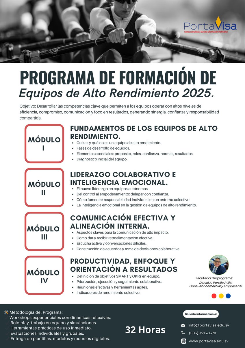 🔴 ¿Y si te dijéramos que el verdadero poder de tu organización no está en las ideas, estrategias, etc… sino en las personas que las hacen realidad? 🔴  
Solicita más información. 🤓info@portavisa.edu.sv #equipodetrabajo #portavisa