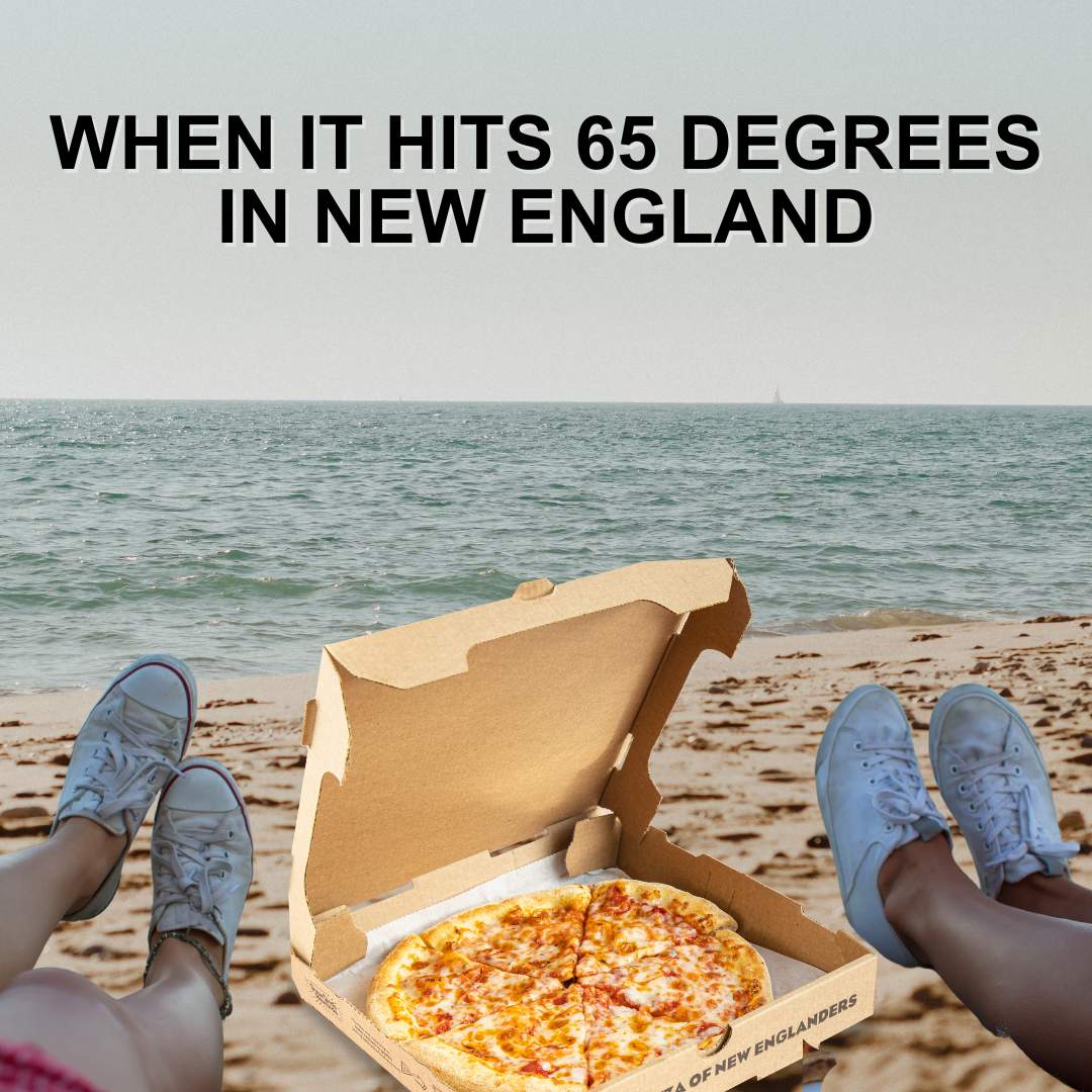 65° in New England? That’s basically beach weather. 🕶️🩴 Grab a Papa Gino's pizza and some SPF 30—it’s beach picnic season (sort of). 🍕☀️ Best beach in New England? Drop it 👇➡️papaginos.com