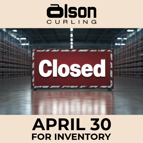 We’ll be closed for inventory on April 30. But don’t worry—online orders will be back in action on May 1!

#shoponline #curlingsupplies #olsoncurling