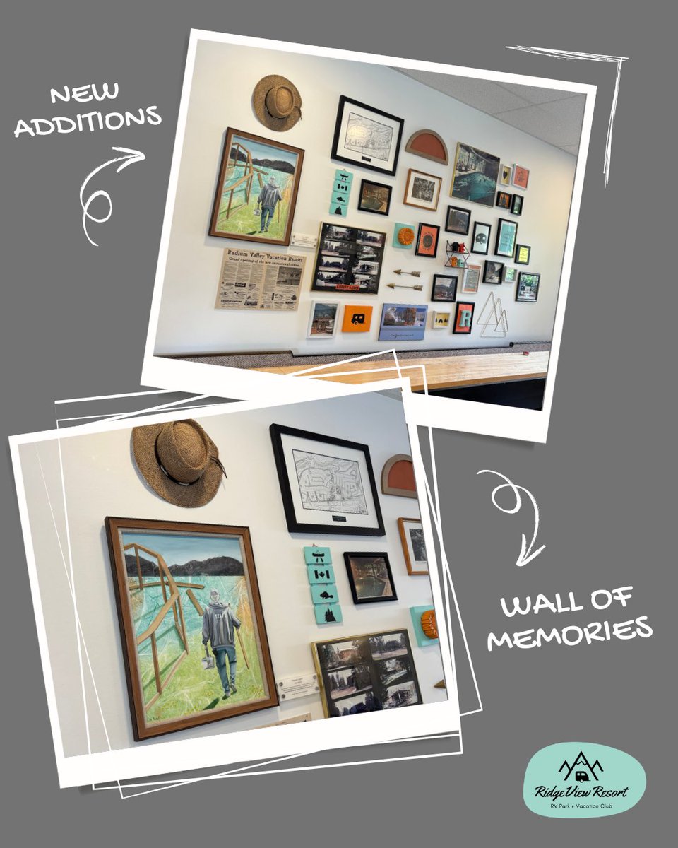 The Wall of Memories Just Got Even More Special! Whether you’re part of the history or just beginning your RidgeView story, you’re part of the legacy. #RidgeViewResort #HapppyPlace #travelcv #hellobc #radiumhotsprings