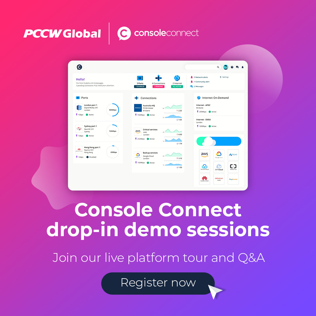 Get a first look at #ConsoleConnect in just 15 minutes ⏰! Join our platform tour on May 7 at 11am EDT, to learn about account creation, our live pricing calculator, setting up #AccessPorts, and more! Register your spot today: eu1.hubs.ly/H0jHLyd0