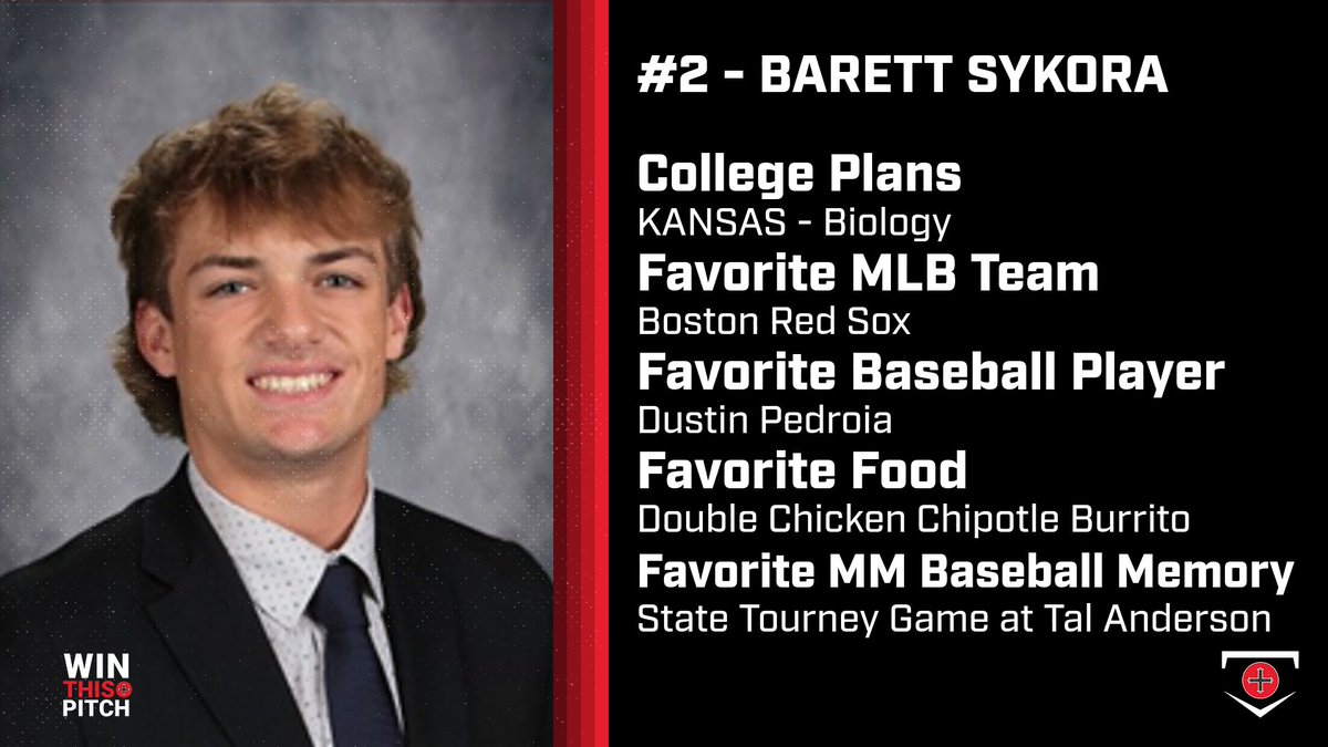 ⚾️⚫️SENIOR NIGHT⚫️⚾️
#⃣2⃣ Barett Sykora

#OnceAKnightAlwaysAKnight