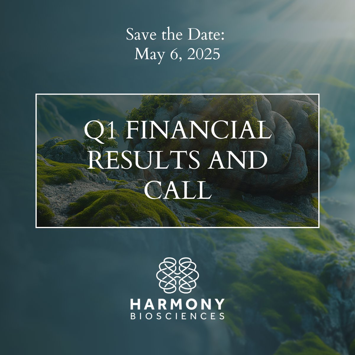 Harmony Biosciences will be announcing the Company’s Q1 2025 financial results on May 6, 2025 during an earnings call. Learn more: bit.ly/3GK6L71

#InvestorRelations
#IR
#Biosciences
#LifeSciences