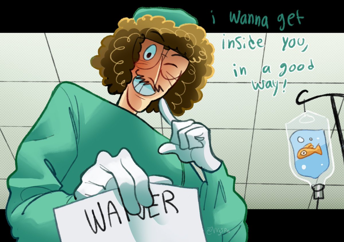 i'm a nice guy, but i keep losing my patients! 😖 #weirdal #weirdaltwt #fanart #weirdalyankovic #vv3spaart #likeasurgeon