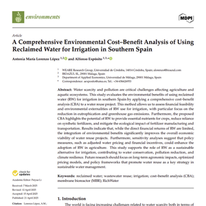 BONEX (@bonex_eu) on Twitter photo 📢 New publication by Antonia Lorenzo from <a href="/bioazul_spain/">BIOAZUL SL</a>!
Discover how #reclaimedwater can boost sustainability in agriculture through an environmental cost–benefit analysis in La Axarquía, Spain. 🌱💧
📄 Read the study: cutt.ly/HrjFjDY0
#WaterReuse #WEFENexus 📢 New publication by Antonia Lorenzo from <a href="/bioazul_spain/">BIOAZUL SL</a>!
Discover how #reclaimedwater can boost sustainability in agriculture through an environmental cost–benefit analysis in La Axarquía, Spain. 🌱💧
📄 Read the study: cutt.ly/HrjFjDY0
#WaterReuse #WEFENexus