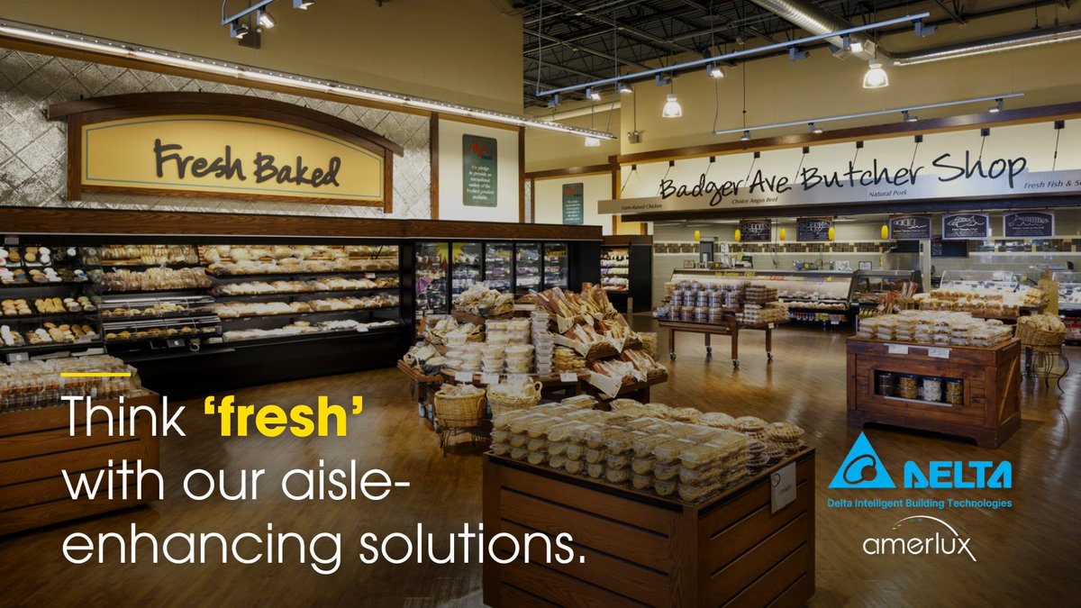 AmerluxLighting's tweet image. In grocery spaces, lighting shapes perception—and purchases.

Amerlux enhances every aisle with energy-efficient, high-performance lighting.

Explore: amerlux.com/Markets/Superm…

#lightingsolutions #architecturallighting #commerciallighting #design #lightingdesign
