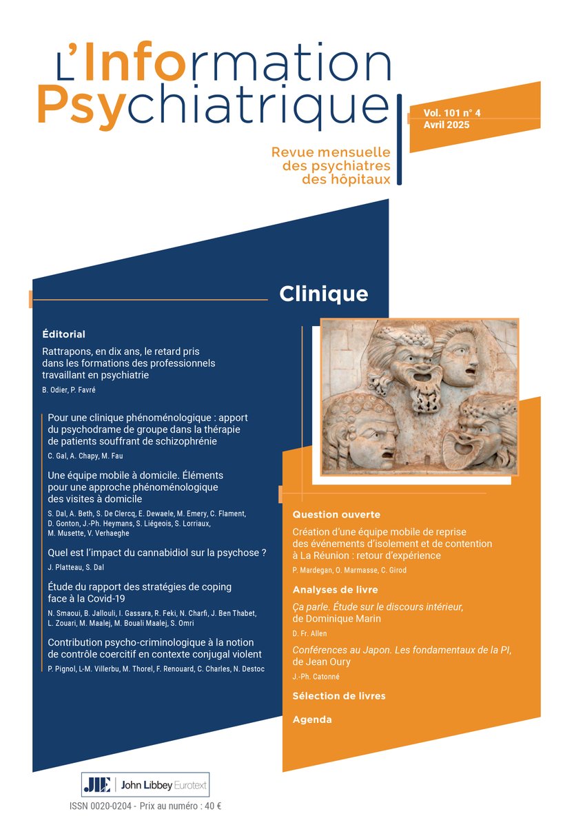 L_InfoPsy's tweet image. 📍Découvrez le nouveau numéro de @L_InfoPsy ici⏭️ tinyurl.com/mwyys6u5 !
Bonne lecture !
#SPH #IPE #infopsy #psychiatrie