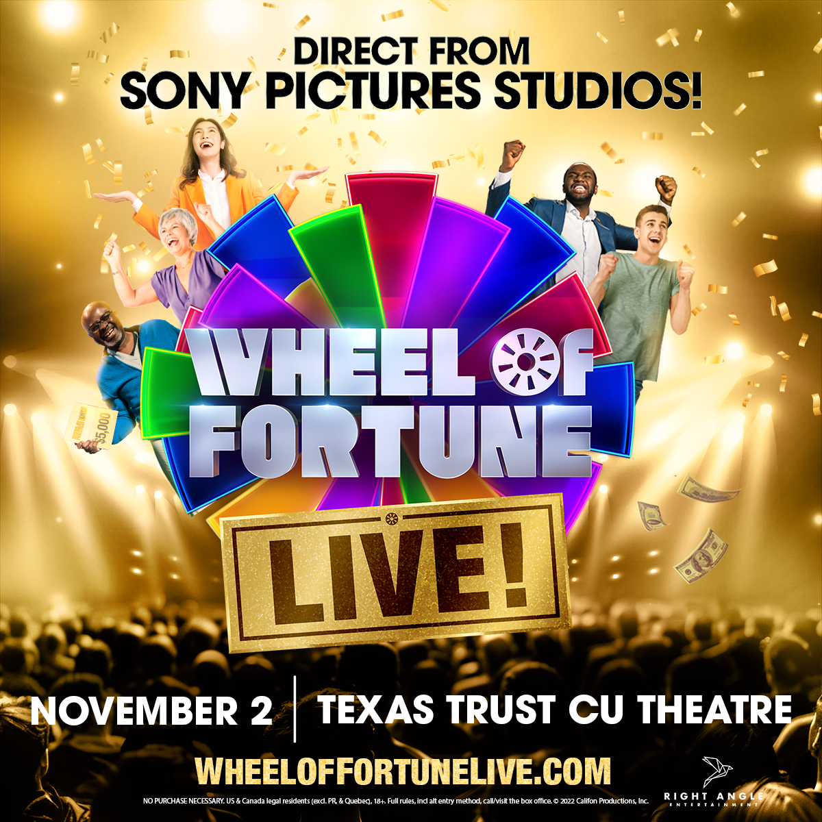 JUST ANNOUNCED: Wheel of Fortune is coming to GRAND PRAIRIE November 2! Don't miss the show at @txtcutheatre , tickets on sale this Friday at 10am.