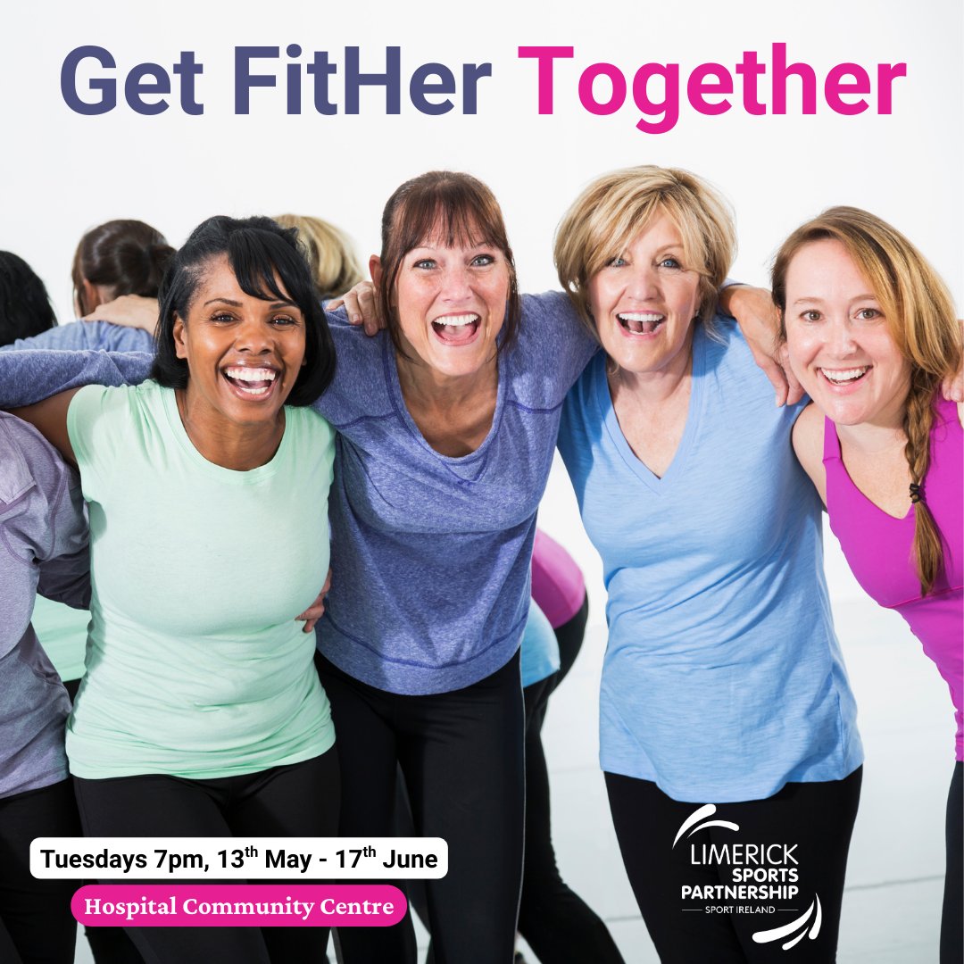 Limerick Sports (@limericksports) on Twitter photo 💪 Let’s #GetFitHerTogether!
Join a fun & empowering women’s fitness class in Hospital Community Centre 🏋️♀️
🗓 Tuesdays, 13 May–17 June
🕖 7pm | 💶 €15 total
👭 All levels welcome!
🔗 limericksports.ie/event/get-fith…
<a href="/Limerick_ie/">Limerick.ie</a> <a href="/sportireland/">Sport Ireland</a> <a href="/HealthyLimerick/">Healthy Limerick</a> <a href="/HHGAA/">Hospital/Herbertstown GAA</a> 💪 Let’s #GetFitHerTogether!
Join a fun & empowering women’s fitness class in Hospital Community Centre 🏋️♀️
🗓 Tuesdays, 13 May–17 June
🕖 7pm | 💶 €15 total
👭 All levels welcome!
🔗 limericksports.ie/event/get-fith…
<a href="/Limerick_ie/">Limerick.ie</a> <a href="/sportireland/">Sport Ireland</a> <a href="/HealthyLimerick/">Healthy Limerick</a> <a href="/HHGAA/">Hospital/Herbertstown GAA</a>