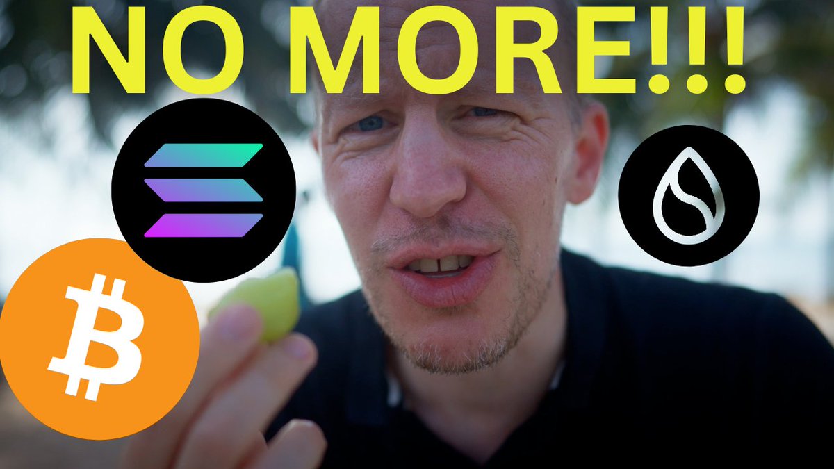 Today's vid
- Will SUI replace Solana? 
- Bitcoin 1 step done, 2 to go
- Last day TODAY for lifetime access

youtu.be/KTPuOzrRohs