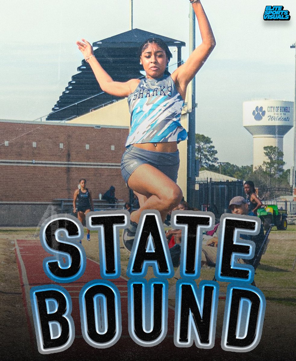 Headed To State! 🏅

Daijah Miller of Alvin Shadow Creek is officially Texas 6A STATE BOUND for the Triple Jump w/ a seed mark of 41-11.00, 4x100 Relay w/ a seed time of 44.94, and 4x200 Relay w/ a seed time of 1:35.15.

[📸 via <a href="/SharkTrackSCHS/">Shadow Creek Track</a>]

#YouAreElite #EliteSportsVisuals