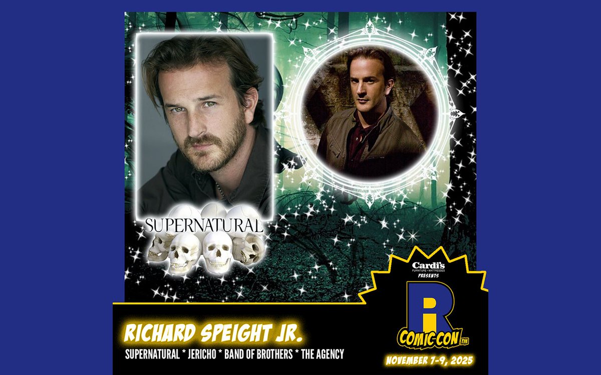 Please welcome Richard Speight Jr. to #RICC2025 at <a href="/The_AMPPVD/">Amica Mutual Pavilion</a> and <a href="/RIConvention/">Rhode Island Convention Center</a>! Richard played the Archangel Gabriel on #Supernatural. You also know him from #Jericho as Bill, The Agency as Lex, and Band of Brothers as Warren H. Muck. Buy tickets now!