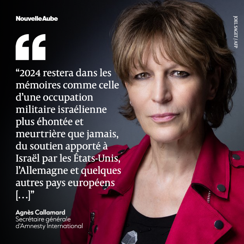 nouvelleaubefr's tweet photo. La secrétaire générale d’Amnesty International, Agnès #Callamard, a dénoncé le #génocide israélien à #Gaza, dénonçant l’inaction des États face à la destruction systématique de la population palestinienne, dans le rapport annuel de l’organisation.
