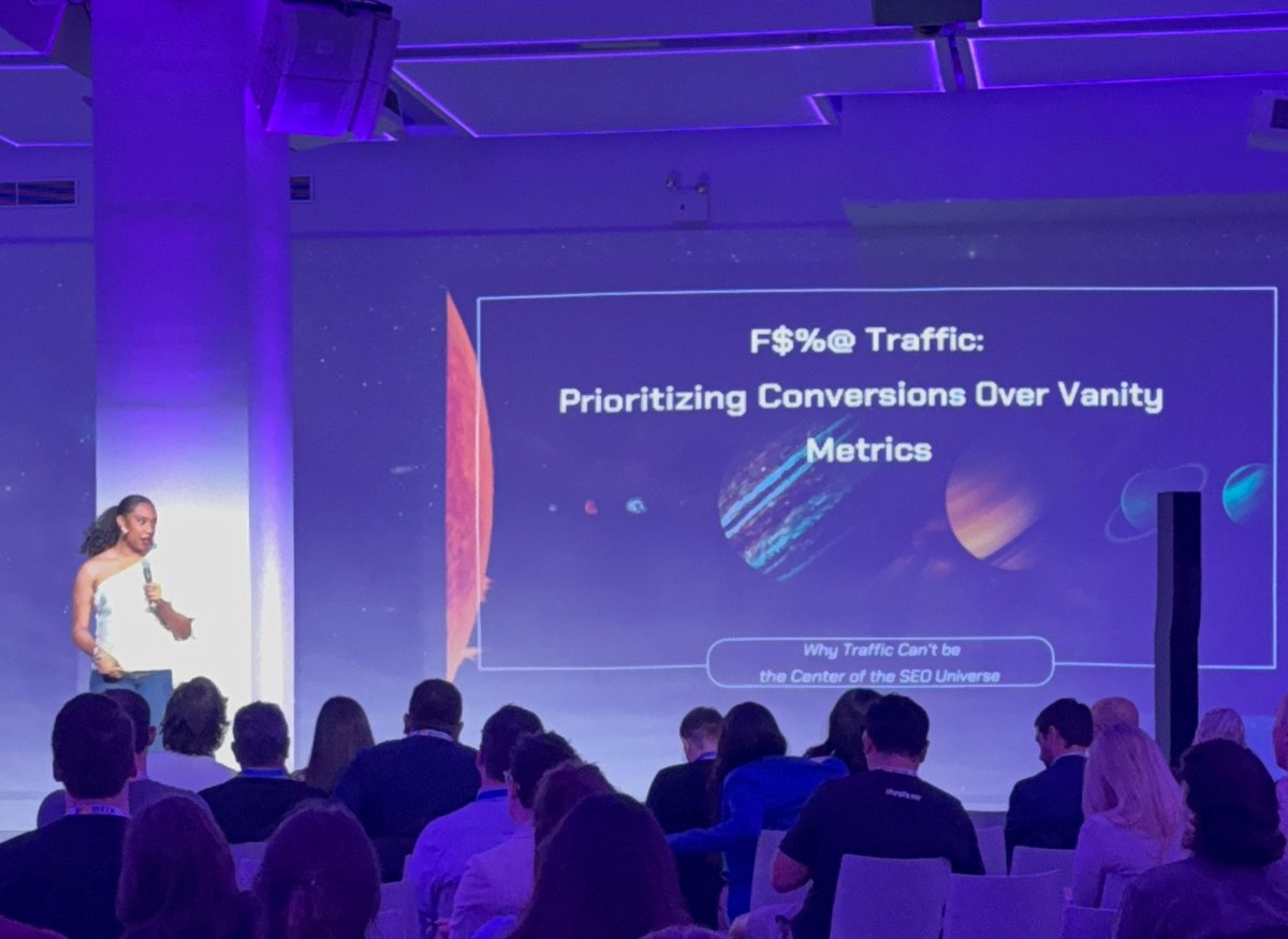 iPullRank Digital Marketing Agency (@ipullrankagency) on Twitter photo .<a href="/BinksDoesSEO/">Bianca Anderson</a> on stage now with an eye-catching title - F$%@ Traffic: Prioritizing Conversions Over Vanity Metrics #seoweek .<a href="/BinksDoesSEO/">Bianca Anderson</a> on stage now with an eye-catching title - F$%@ Traffic: Prioritizing Conversions Over Vanity Metrics #seoweek