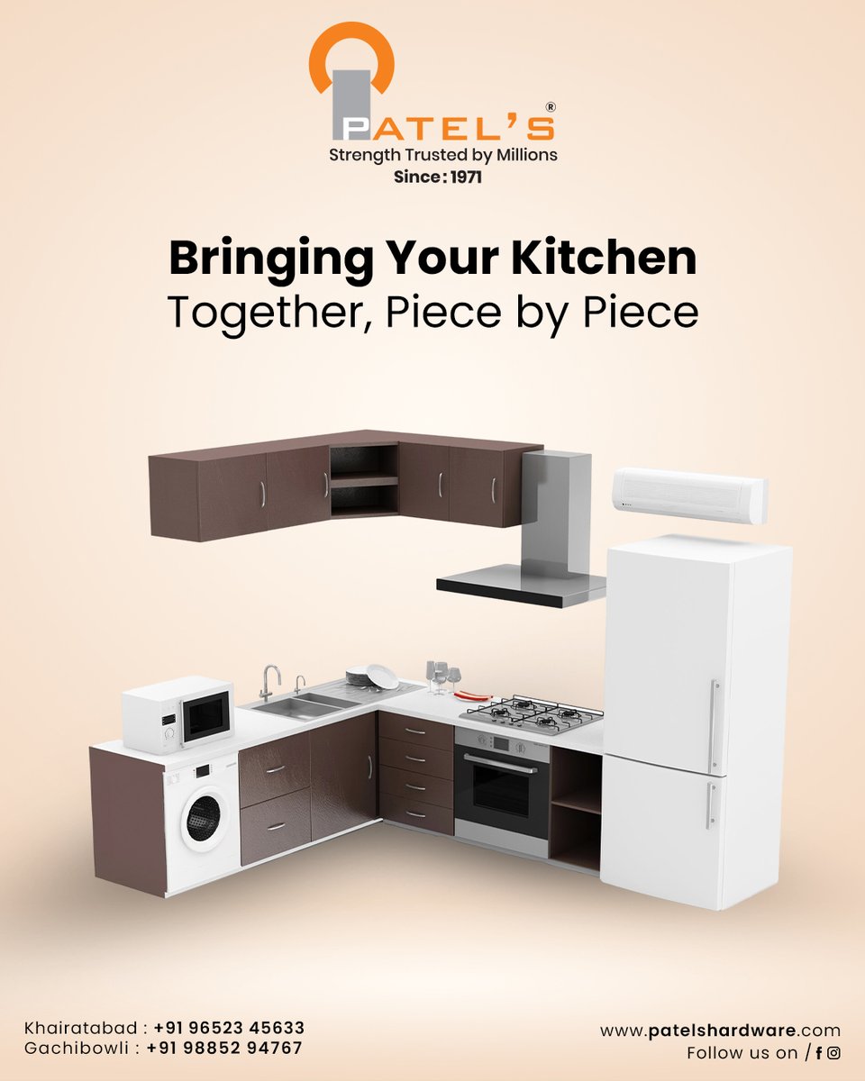 Patelshardware's tweet image. Transform your kitchen into a space of style and function with Patel’s Hardware. Premium fittings, modern designs, piece by piece.

Explore Our Website
Visit our website: patelshardware.com

#patelshardware #hyderabad #modularkitchen #kitchendesign #homeimprovement