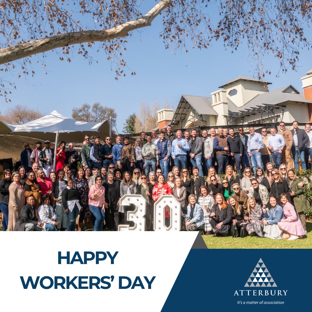 Happy Workers’ Day!
Today, we celebrate the dedication and hard work of people across the world. A special thank you to our Atterbury team; your passion and commitment inspire us every day.
Wishing all our colleagues and fellow South Africans a wonderful Workers’ Day!
