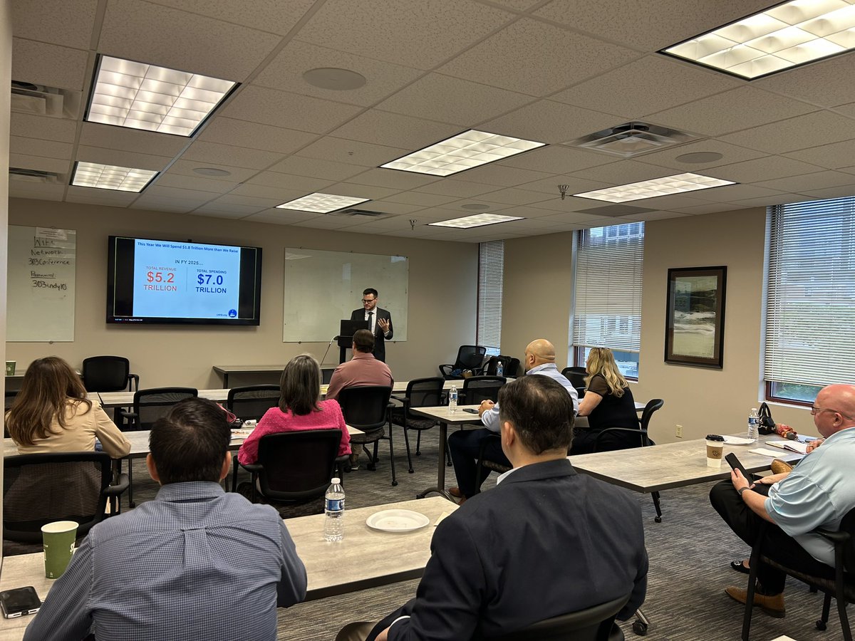 Great conversation this morning about the national debt crisis with <a href="/BudgetHawks/">CRFB.org</a> and grassroots leaders from across central Indiana.