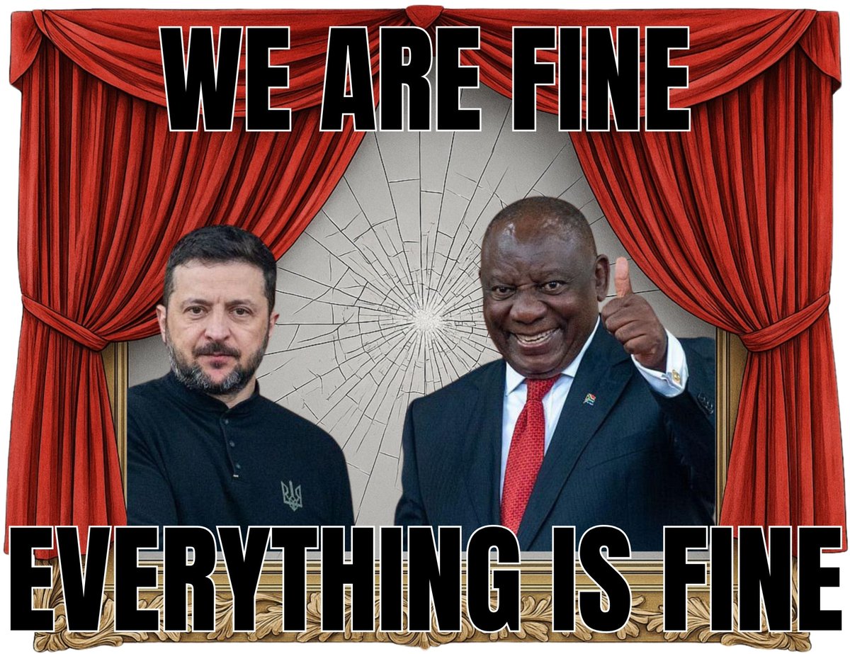 I heard #Zelensky was in South Africa? Did his plane need petrol or something? I've sent WhatsApp voice notes longer than his visit. 

If the war stops tomorrow, <a href="/HermanMashaba/">Herman Mashaba</a> will say he did it.