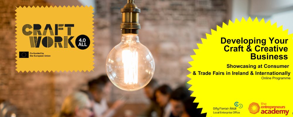 🎨 Calling all creatives!
Join our free workshop on 20 May 2025 to learn how to showcase your products at trade fairs in Ireland &amp; internationally.

🕘 9:30 AM – 12:30 PM
📍 Hosted by Local Enterprise Office Carlow
🔗 Register now: tinyurl.com/bdeyjhw2