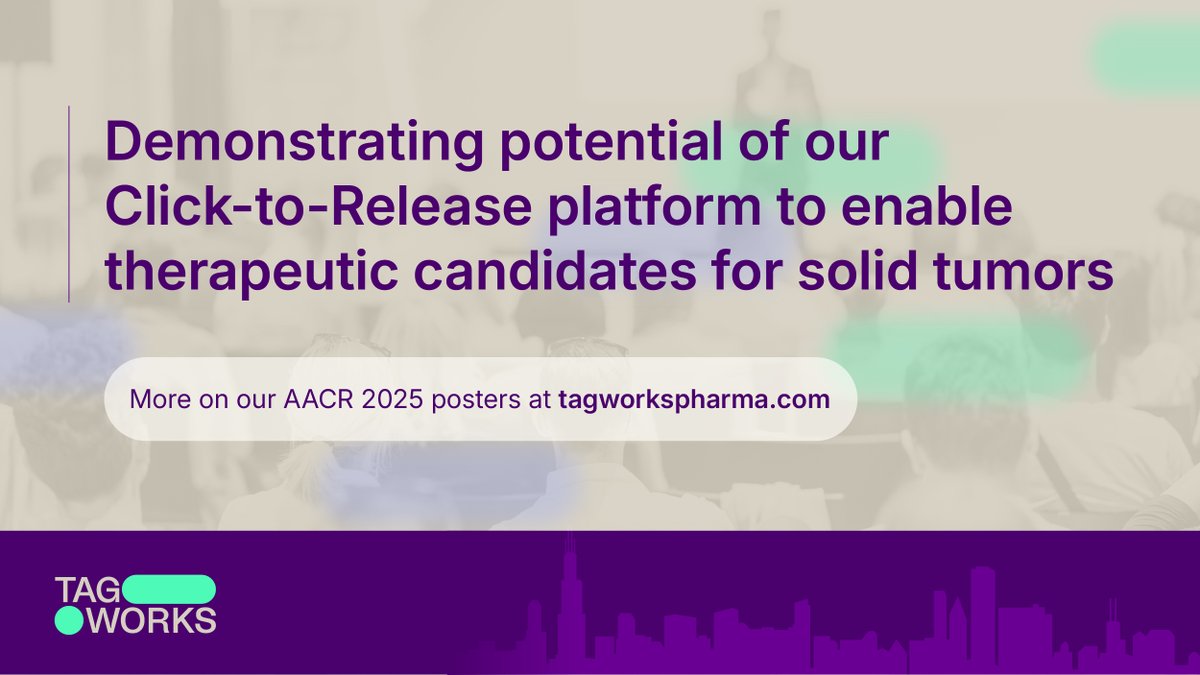 At #AACR2025, we presented preclinical data on the potential of our Click-to-Release treatment platform to enable safe, tolerable, and potent delivery of therapeutic candidates for #solidtumors. View the posters: bit.ly/4cM7yjT
#ADCs #oncology