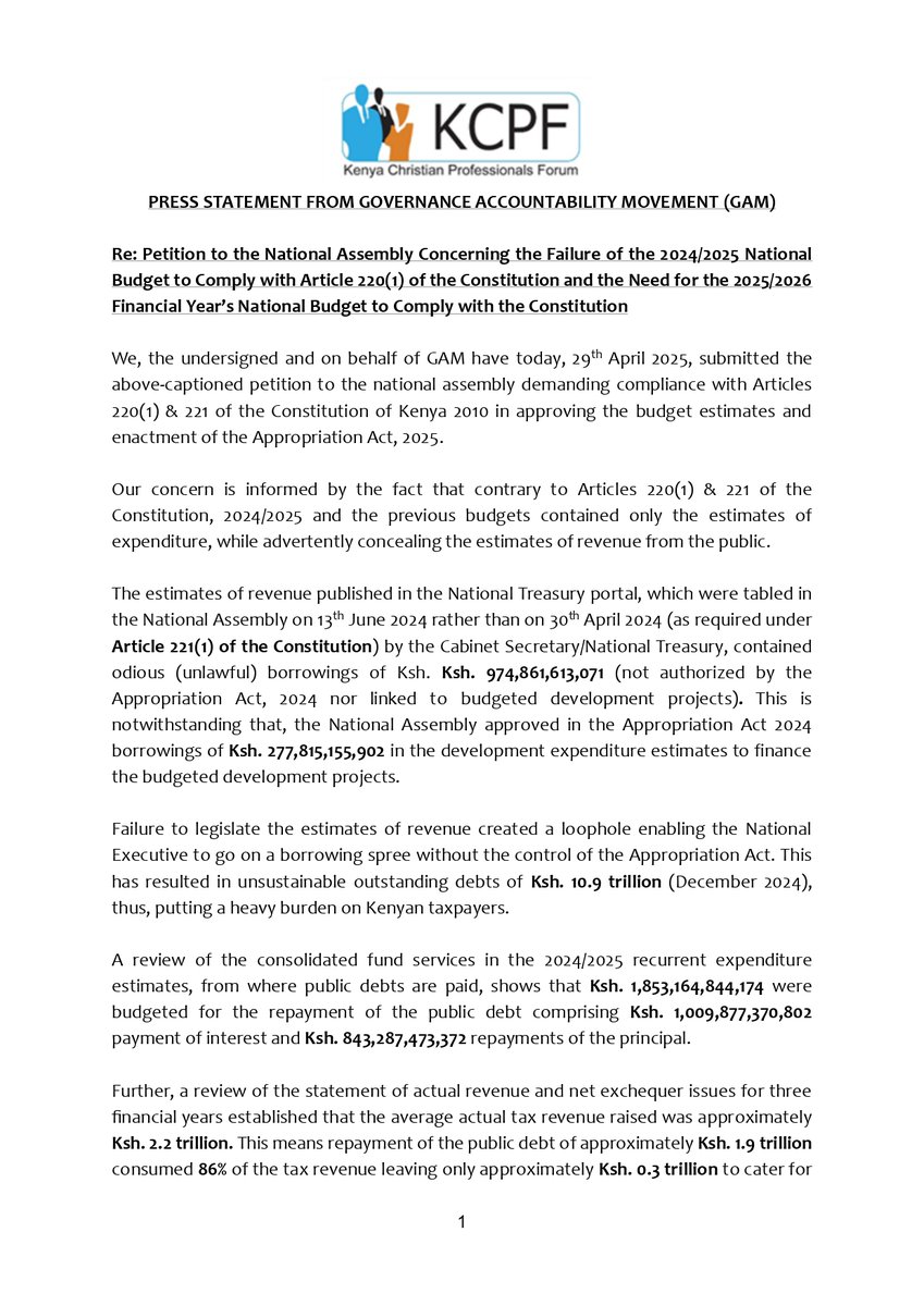 PRESS STATEMENT