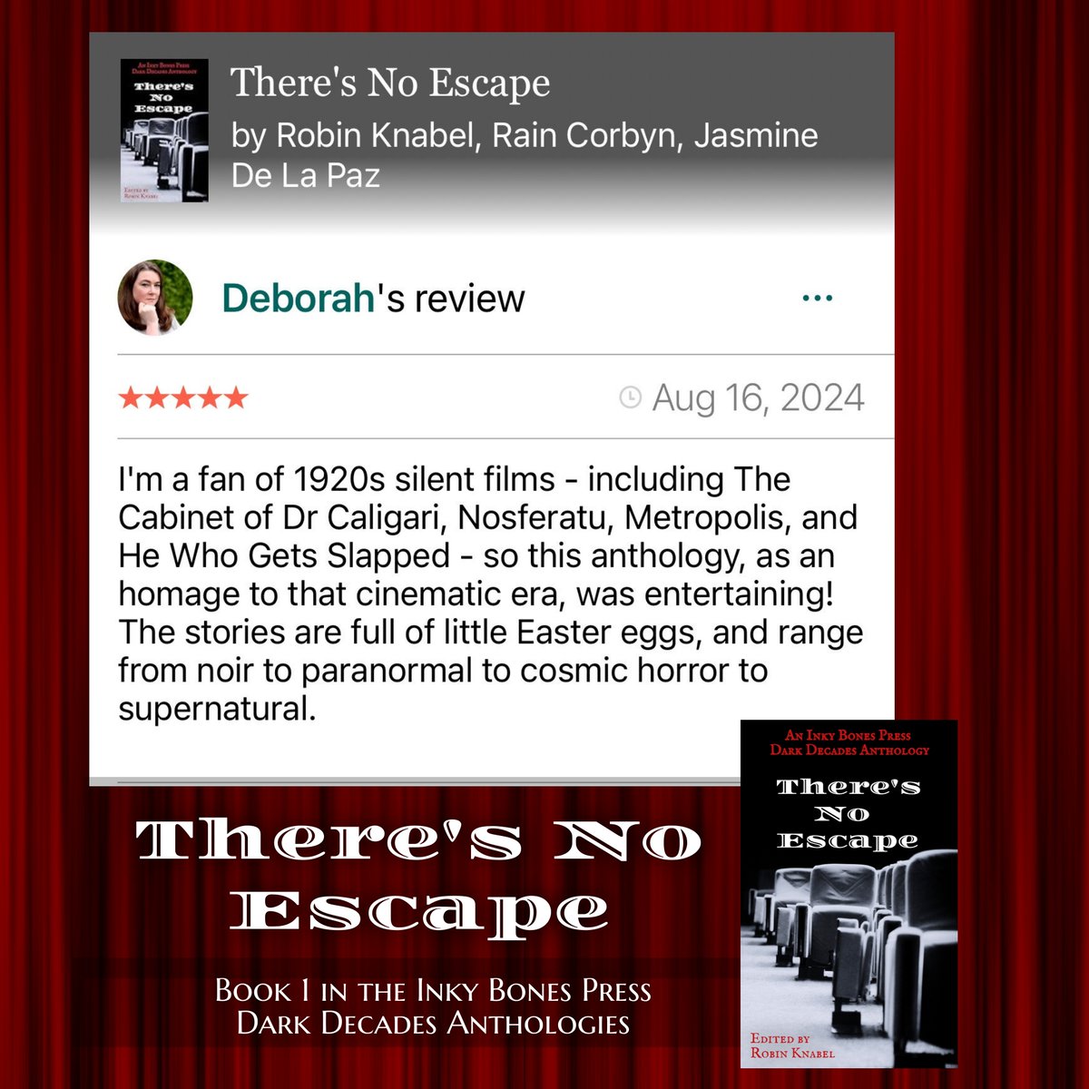 I can't resist sharing this review from one of my favorite authors about THERE'S NO ESCAPE! 😱🎉