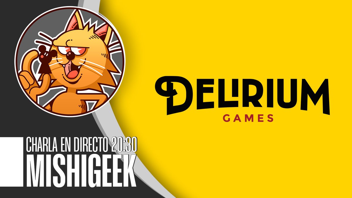 Mishi Geek (@mishigeek) on Twitter photo ¡HOY NOS VISITA DELIRIUM GAMES! A las 20:30 tendremos la visita de <a href="/games_delirium/">Delirium Games</a> que nos hablarán de su 2025, igual nos dan alguna que otra primicia y hablaremos de como afectan los aranceles a editoriales centradas en licencias. ¡Nos vemos esta tarde!
twitch.tv/mishigeek ¡HOY NOS VISITA DELIRIUM GAMES! A las 20:30 tendremos la visita de <a href="/games_delirium/">Delirium Games</a> que nos hablarán de su 2025, igual nos dan alguna que otra primicia y hablaremos de como afectan los aranceles a editoriales centradas en licencias. ¡Nos vemos esta tarde!
twitch.tv/mishigeek