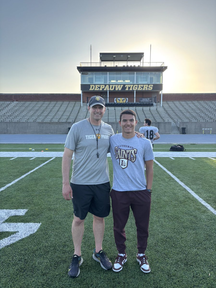 LandynHaze07's tweet image. Had a great Junior Day Visit yesterday at DePauw! Loved the campus and effort they put into their academics. I want to thank @qbdietz and the rest of the coaching staff for their hospitality.