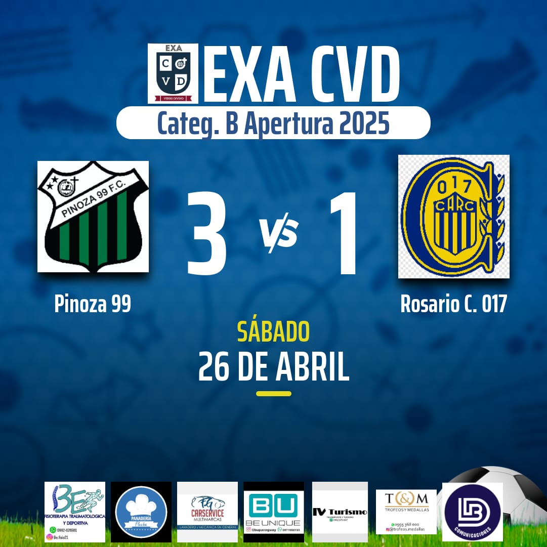 asoexacvd's tweet photo. 📸 de la 7ma Fecha de la Categoria B #ElExaSomosTodos #EnBuscaDeLaGloria🏆 

#Pinoza99 vs #RosarioCentral017 https://t.co/ZgJq1Up7hx