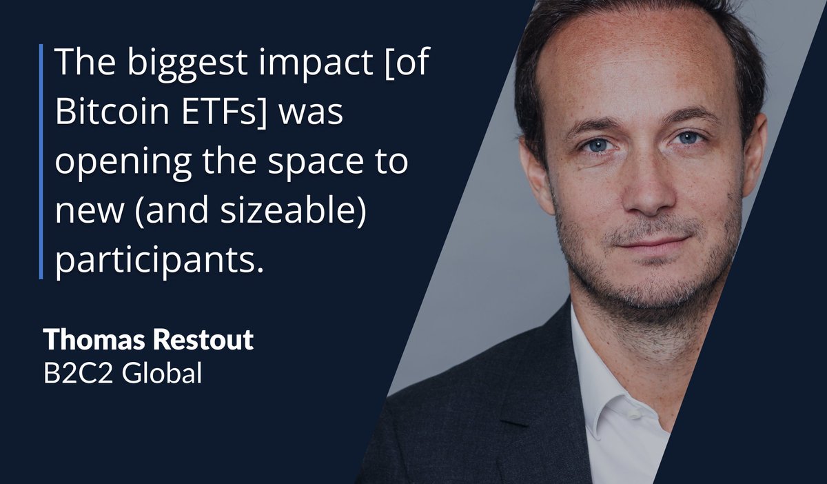 ian_simpson80's tweet image. 💡BlackRock's $IBIT Bitcoin ETF just registered its 2nd largest day of inflows since inception - at nearly $1 billion. 👀

Another confirmation of what @B2C2Group's Thomas Restout mentioned on the @rulematch #SpotOn pod episode in Jan:

The US ETFs have opened up a whole new