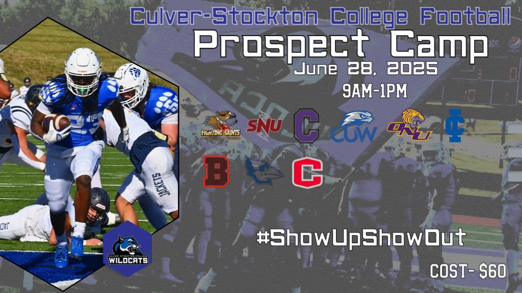 🚨Opportunity Alert 🚨 

Class of 26, 27, and 28‼️

Camp season is almost here don’t miss out on a great opportunity to #ShowUpShowOut here in Canton, Mo on June 28th‼️

Cost- $60 

Link: myculver.com/ICS/APPLY_NOW/…