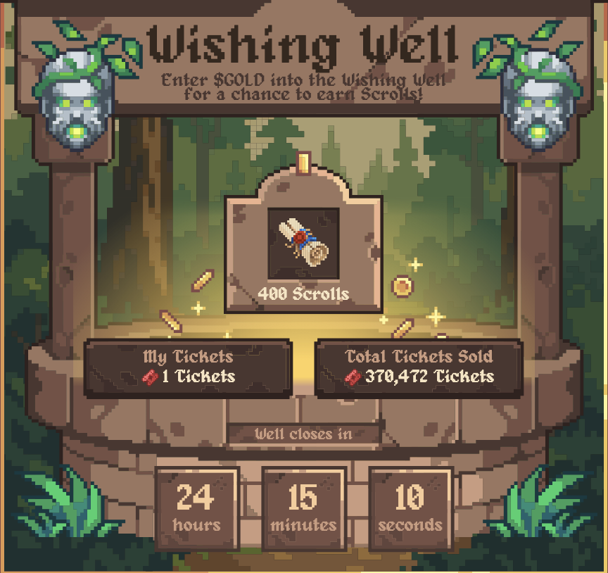 If I win this <a href="/DefiDungeons/">Defi Dungeons: The Forge</a> raffle with 1 ticket, i'm running out the house and buying a lotto ticket right away.