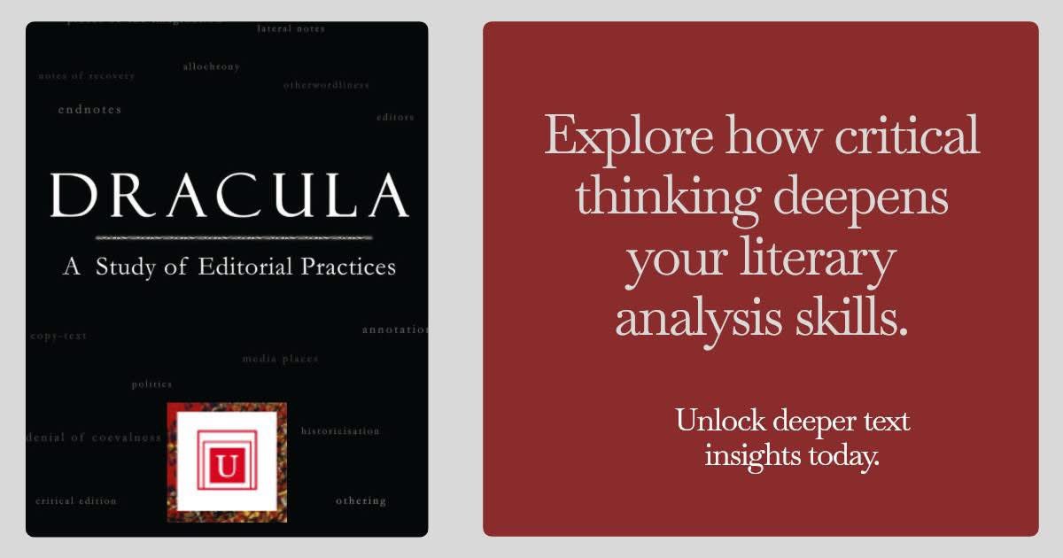 Editor_at_Work's tweet photo. Editors, as mediators of the text, must consider the politics behind their decisions. #VictorianLiterature #PostcolonialStudies #Dracula. #LiteraryAnalysis 
Use BUYCANADIAN for 30% discount.
https://t.co/LU0dBOH3kp https://t.co/1fZ8KTnABK