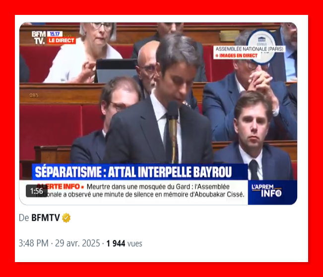 AmarilloLeones's tweet photo. Après le meurtre de #Abakar, #Attal nous parle de l'islamophobie : "abaya... abaya... abaya comme un problème" https://t.co/pljGwvBvRm