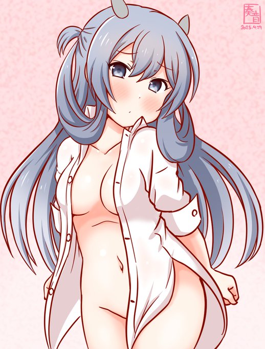 「キケン?大分改良したよ。多分平気…///」

#艦これ版真剣お絵描き60分一本勝負_20250429
#伊203 