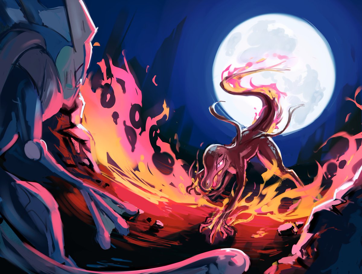betelgzart's tweet image. Art commission for @Espeon_Nyxcha ! SALAZZLE vs GRENINJA
Ty so much for your support!! ♥️
#commissions #digitalart #pokemon
