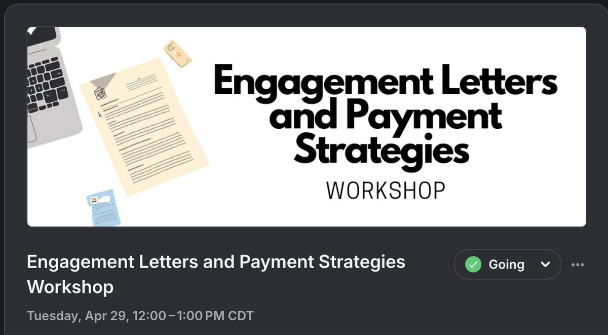 Josh Youngblood, EA (@joshyoungblood) on Twitter photo I am excited to be joining <a href="/EmDeeEm/">Matt Metras π cryptotaxpro.eth</a> today for an InCiteful workshop on engagement letters and payment strategies! If you aren't an InCite.Tax member, I highly recommend checking it out! #TaxTwitter #EA #CPA #TaxPros I am excited to be joining <a href="/EmDeeEm/">Matt Metras π cryptotaxpro.eth</a> today for an InCiteful workshop on engagement letters and payment strategies! If you aren't an InCite.Tax member, I highly recommend checking it out! #TaxTwitter #EA #CPA #TaxPros