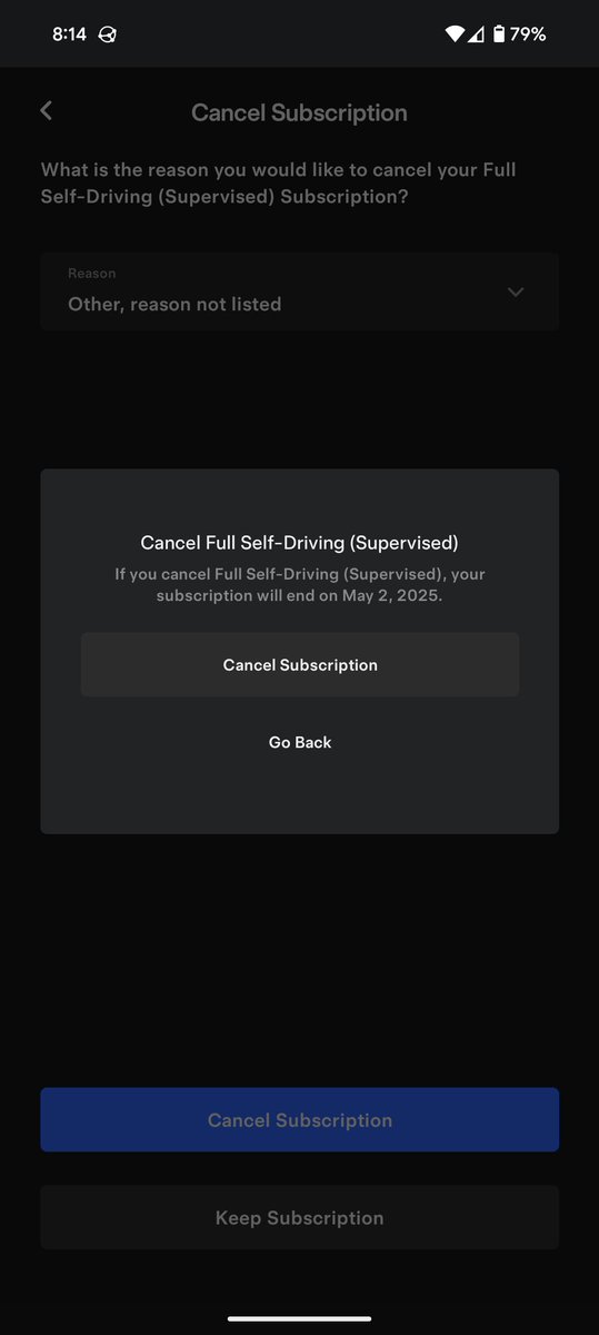 FSD made me rage so hard I canceled it.

<a href="/Tesla/">Tesla</a> I don't want to fucking change lanes every 5 fucking seconds. Let me disable unnecessary lane changes.