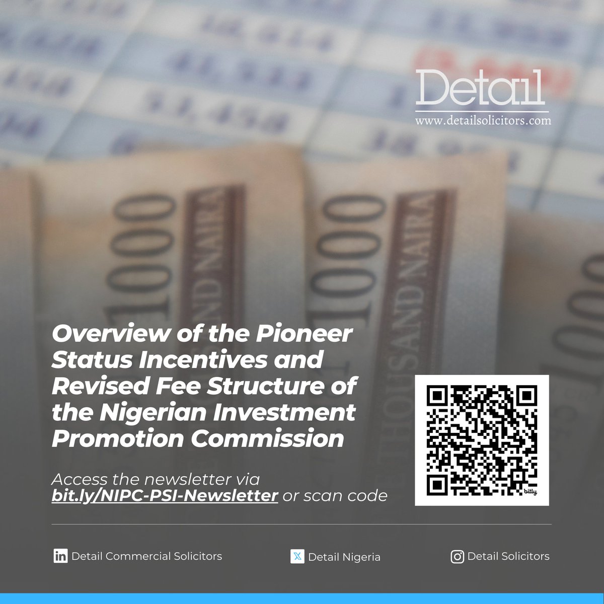 The Nigerian Investment Promotion Commission (NIPC) has revised its Service Fee Schedule, with key changes affecting business registrations and Pioneer Status Incentive (PSI) applications.

Our latest newsletter offers a comprehensive overview of the updated fees and explores how