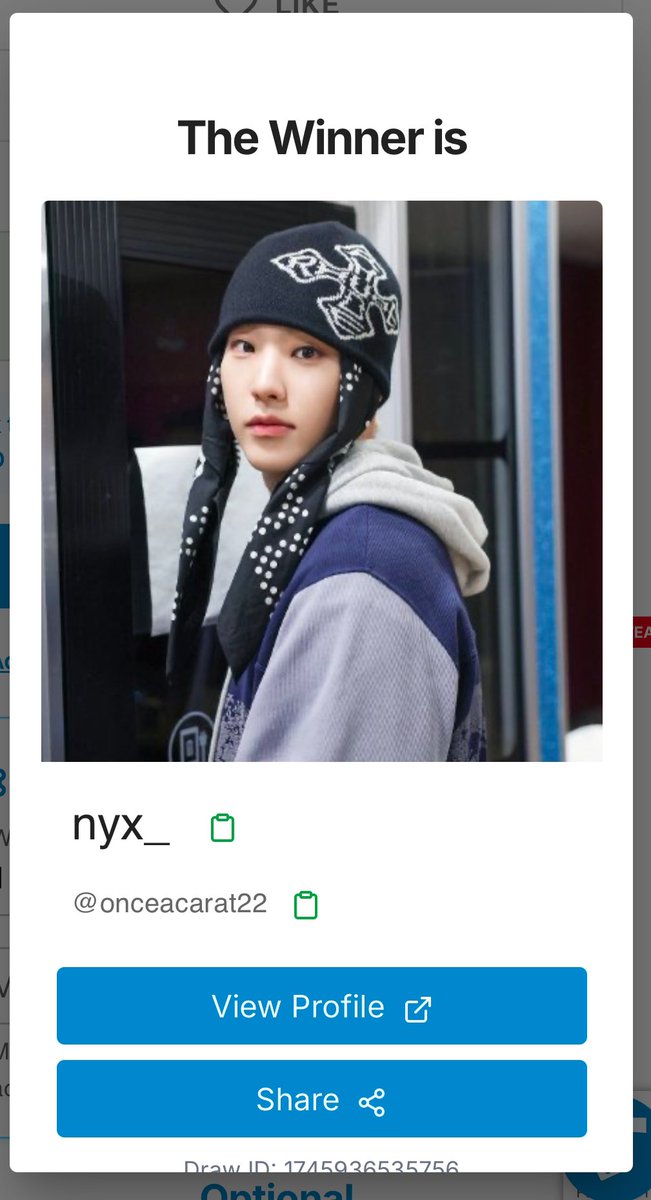 CONGRATULATIONS <a href="/onceacarat22/">nyx_</a> !!💖

dm us to claim your prize ✨