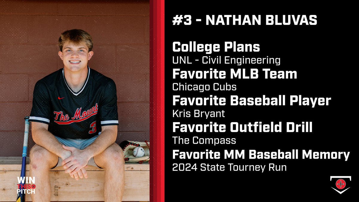⚾️⚫️SENIOR NIGHT⚫️⚾️
#⃣3⃣ Nathan Bluvas

#OnceAKnightAlwaysAKnight