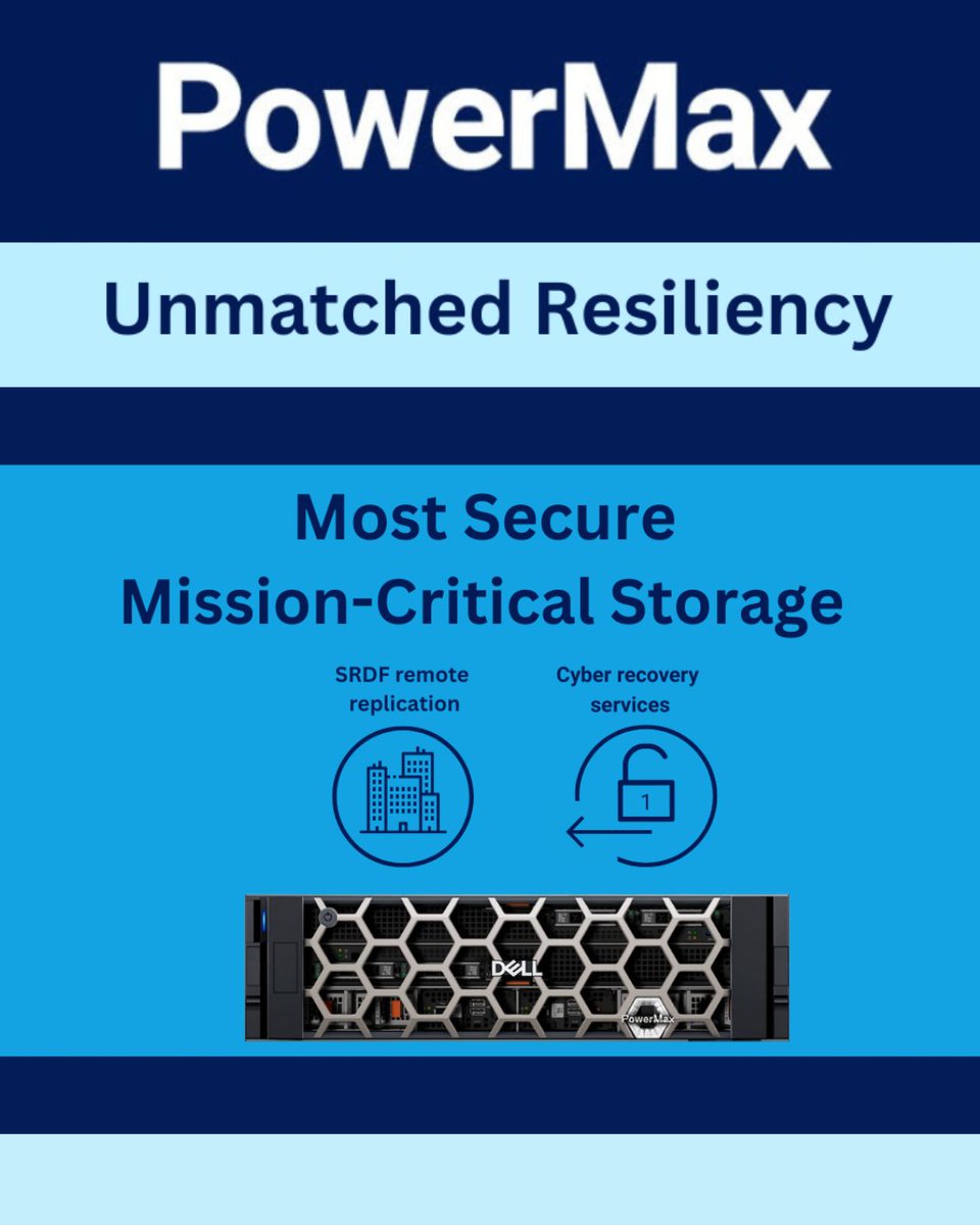 What if you could secure your data and tackle mission-critical workloads without compromise?

#PowerMax delivers unmatched security with built-in layers to prevent, detect, and recover from cyberattacks. Watch now to see Zero Trust security in action!

🎥 del.ly/60142o3EC