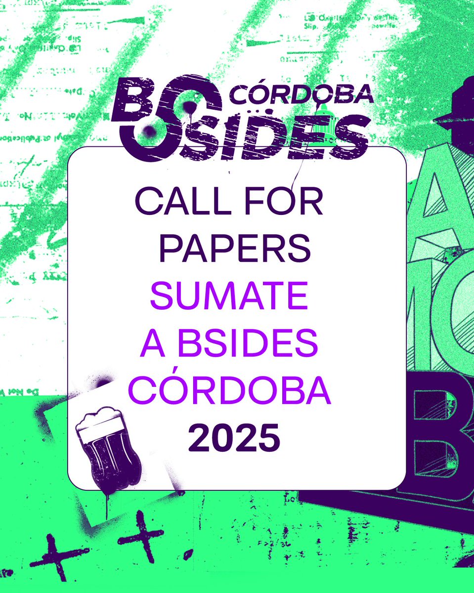 ¡📢 ÚLTIMA OPORTUNIDAD! 🚀
El CFP de BSides Córdoba 2025 se extiende hasta el 9 de Mayo 🎉 ¿Tienes una charla, taller o investigación que quieras compartir con la comunidad de ciberseguridad? ¡Esta es tu chance!
🔗 Envía tu propuesta antes del 9/05 en:
👉 bsidescordoba.org