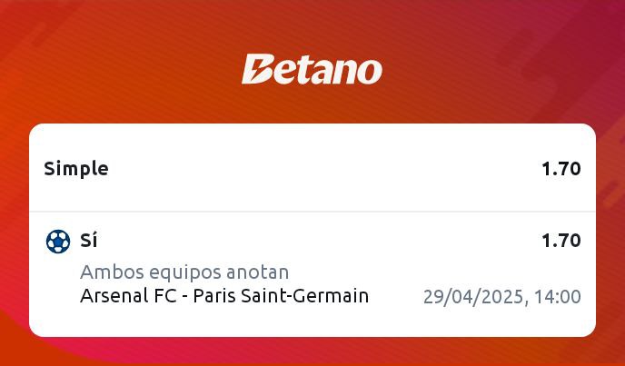 Stakeprobet's tweet photo. 31. Apuesta gratuita 

⚽ Futbol

➡️  Ambos marcan

📈 Cuota 1.70

📍 STAKE 7

Link Betano:

https://t.co/zo9q4I0ore

#tipsfree #futbol #bet https://t.co/4SiLHeZMCA