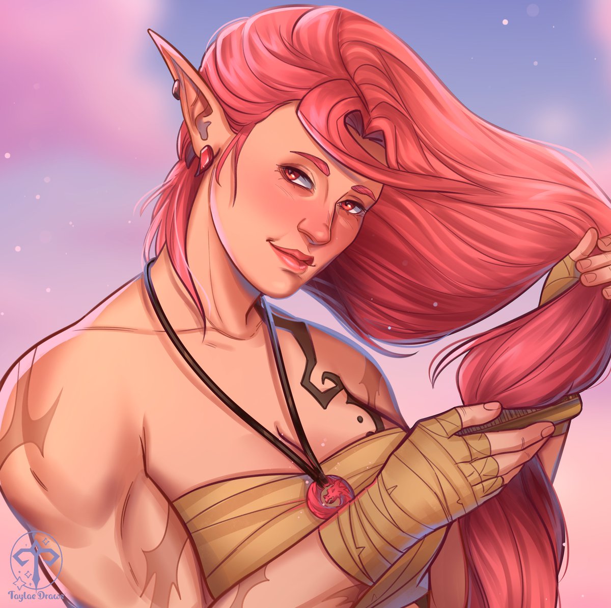taylaedraws's tweet photo. he reward of my 8k DTIYS for @Sahchanartes ! Congrats ❤️
Thank you so much for taking your time to draw V, I hope you had fun.
For the reward, Sah asked me to draw her oc Samy! She's so pretty, I had fun drawing her 🌸
#Illustration #rpg #rpgcharacters https://t.co/RYDuEXLXJu