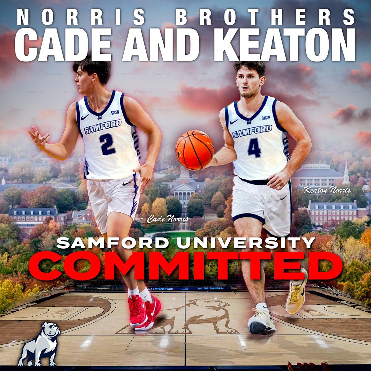 NEWS: Former Wright State G Keaton Norris &amp; former Illinois State G Cade Norris commit to Samford‼️

Keaton at 6’0”, averaged 7.5 PPG, 4.3 APG, and 2.9 RPG in 29 starts. He shot 45% from three. 

Cade at 6’4”, appeared in 17 games last season with 1.1 PPG.