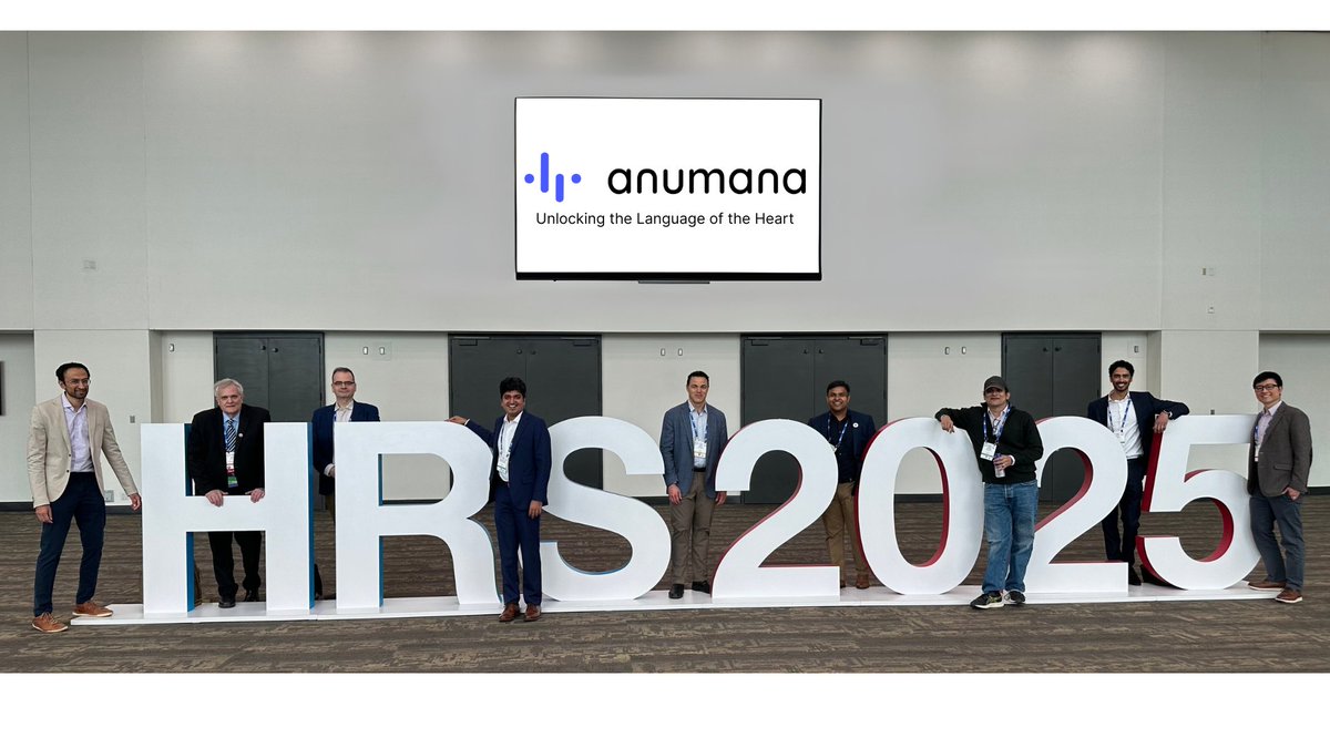 Great energy at #HRS2025!
It was exciting to see strong interest in Anumana’s plans to expand our cardiac pipeline. With the support of <a href="/bostonsci/">Boston Scientific</a>, we’re proud to be advancing the future of cardiovascular care.
Looking forward to what’s ahead.

#Cardiology #HeartRhythmSociety