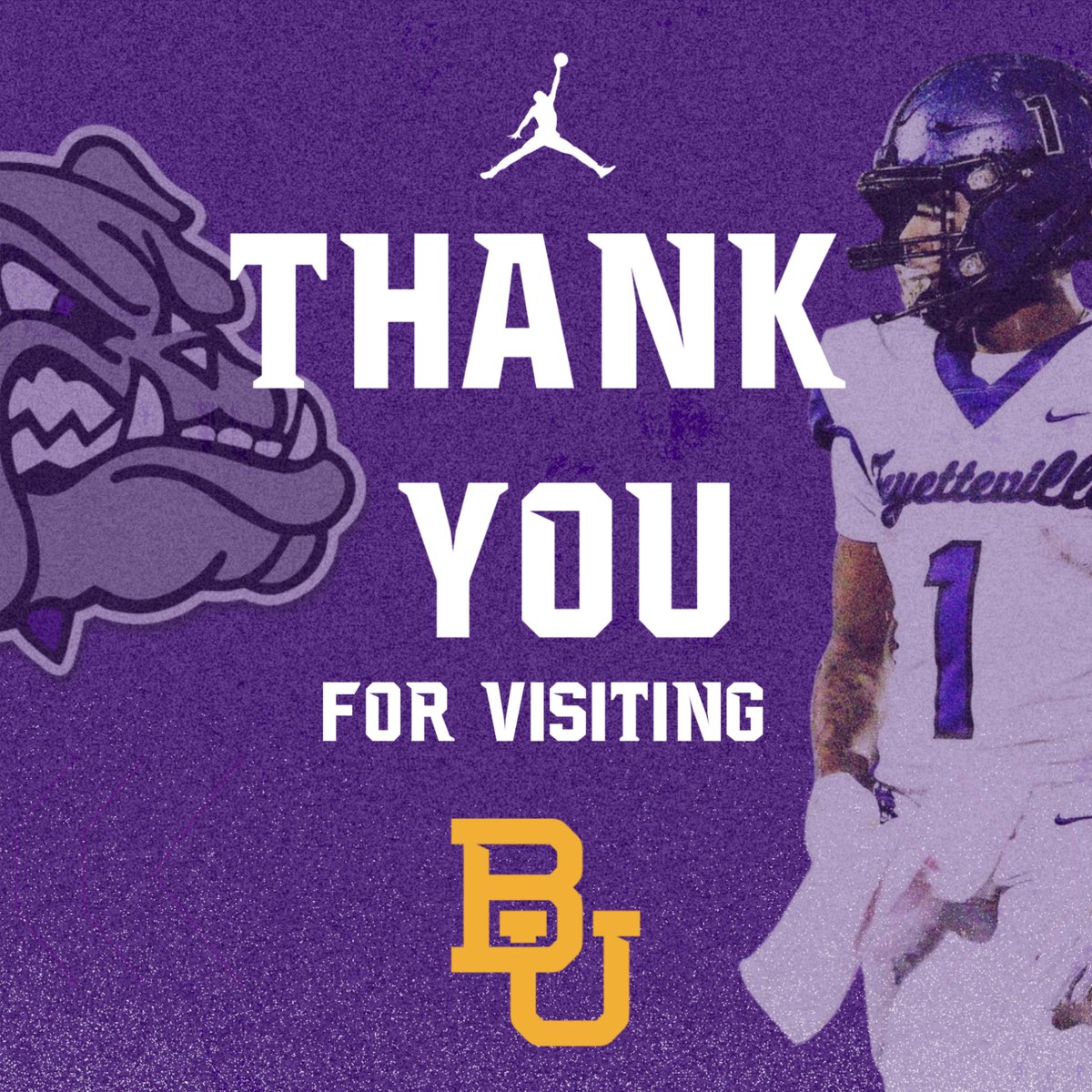 Fayetteville FBall (@faybulldogsfb) on Twitter photo Thank you <a href="/JakeSpavital/">Jake Spavital</a> from <a href="/BUFootball/">Baylor Football</a> for coming to practice to check out our guys! #FAM1LY #PurpleReign Thank you <a href="/JakeSpavital/">Jake Spavital</a> from <a href="/BUFootball/">Baylor Football</a> for coming to practice to check out our guys! #FAM1LY #PurpleReign