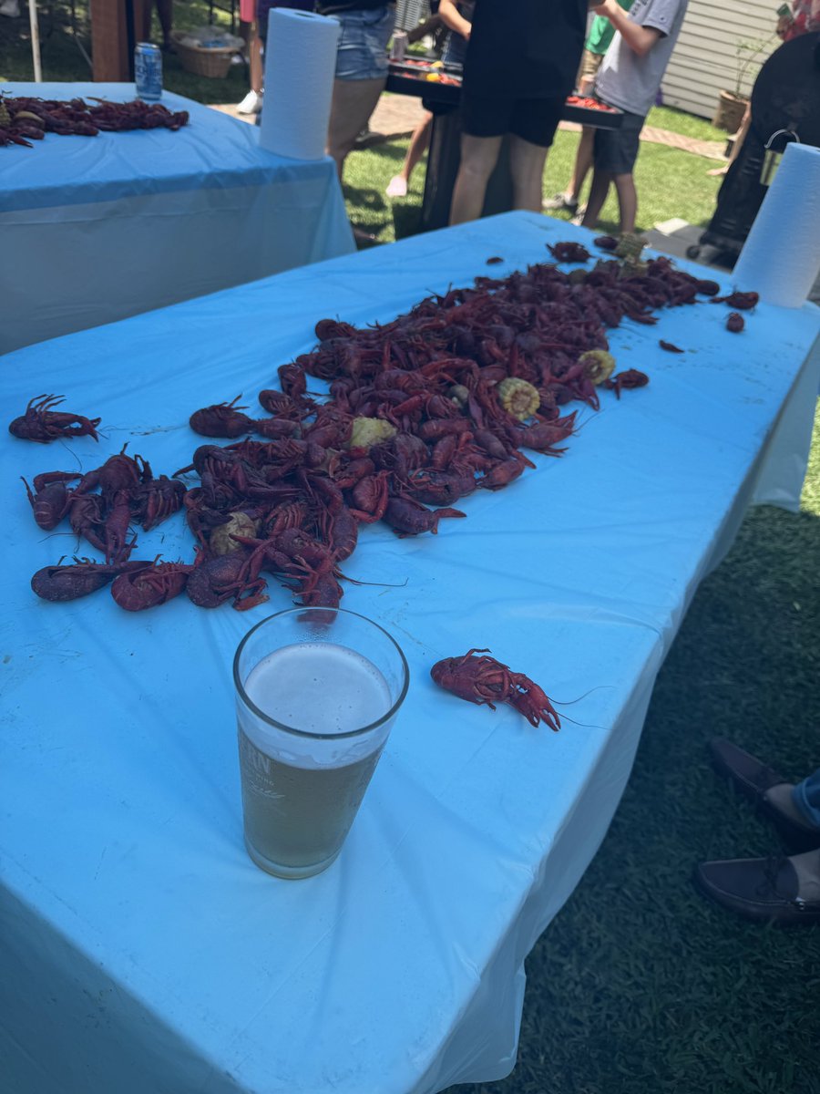 Annual Crawfish Boil! Thanks to everyone who showed out for a fun and exciting afternoon with delicious food! Huge thanks to Dr. Brophy and GAS for hosting an awesome event!